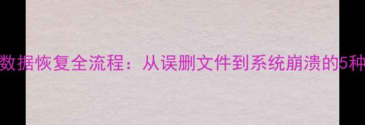 图片 手机内置存储数据恢复全流程：从误删文件到系统崩溃的5种高效解决方案
