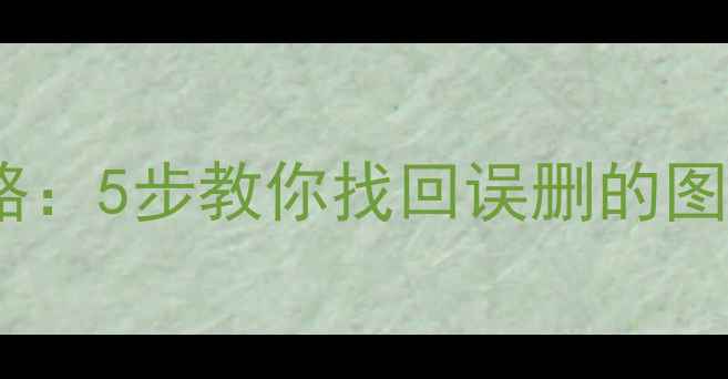 图片 手机内部存储数据恢复全攻略：5步教你找回误删的图片视频聊天记录（最新版）1