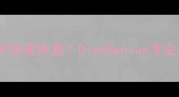 图片 手机分区数据丢失如何快速恢复？DiskGenius专业操作指南与注意事项2