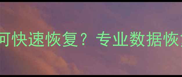 手机拍照卡死后照片如何快速恢复专业数据恢复指南附详细教程