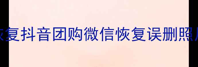 手机数据恢复芯联数据恢复抖音团购微信恢复误删照片恢复手机文件恢复服务