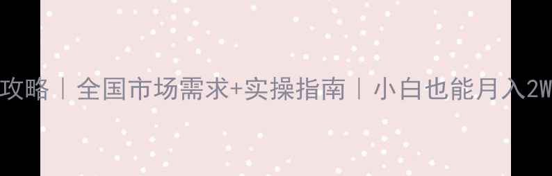 手机数据恢复赚钱攻略全国市场需求实操指南小白也能月入2W附避坑指南