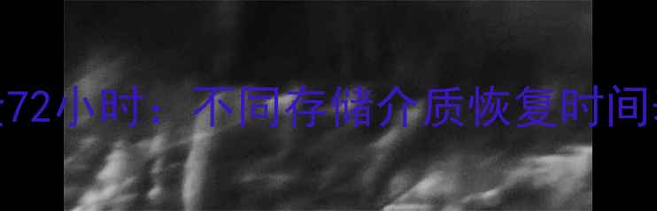 图片 手机数据恢复黄金72小时：不同存储介质恢复时间表与专业恢复指南