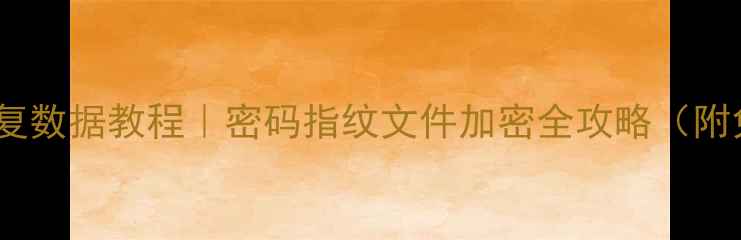 图片 手机有锁恢复数据教程｜密码指纹文件加密全攻略（附免费工具）1
