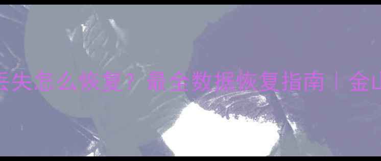 图片 手机电脑文件丢失怎么恢复？最全数据恢复指南｜金山软件官方教程