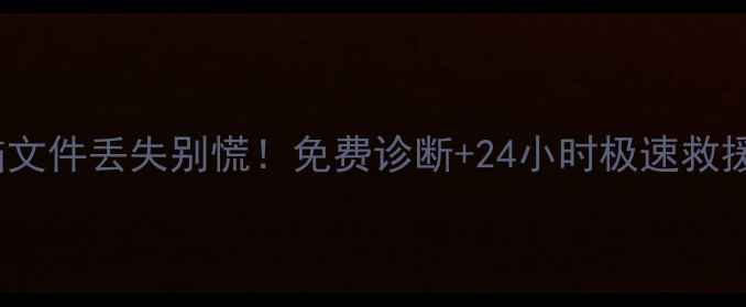 图片 扬州数据恢复xici手机电脑文件丢失别慌！免费诊断+24小时极速救援，数据重生指南来了💻📱2