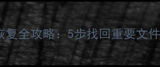 投影仪内存卡数据恢复全攻略5步找回重要文件常见故障处理指南