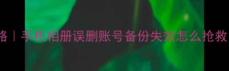 图片 抖音存档数据恢复全攻略｜手机相册误删账号备份失效怎么抢救？附免费工具+操作教程