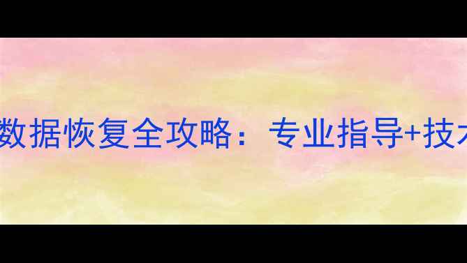 图片 摄像机录像数据恢复全攻略：专业指导+技术+案例分享