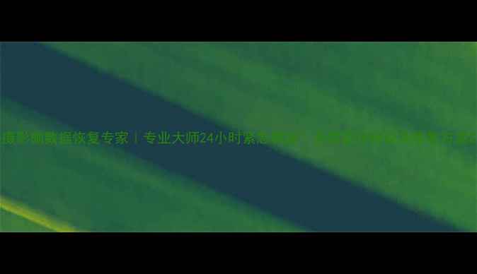 摄影棚数据恢复专家专业大师24小时紧急救援全类型存储设备修复方案