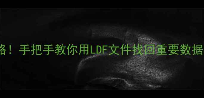 数据库恢复全攻略手把手教你用LDF文件找回重要数据附避坑指南