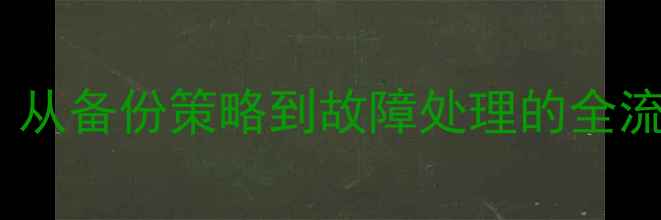 图片 数据库恢复全攻略：从备份策略到故障处理的全流程（附实操案例）1