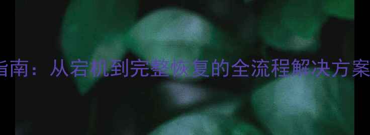 图片 数据库故障紧急修复指南：从宕机到完整恢复的全流程解决方案（附故障排查模板）1