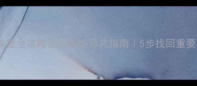 数据库未备份数据恢复全攻略企业数据急救指南5步找回重要资料附工具推荐