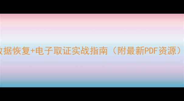 图片 数据恢复+电子取证实战指南（附最新PDF资源）1
