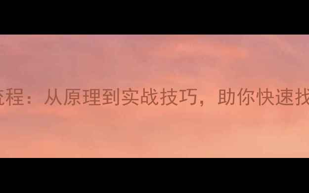 数据恢复全流程从原理到实战技巧助你快速找回重要文件