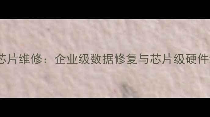 图片 数据恢复及芯片维修：企业级数据修复与芯片级硬件维修全攻略1