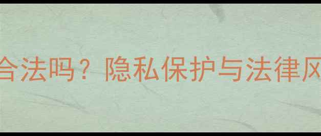 图片 数据恢复合法吗？隐私保护与法律风险全指南