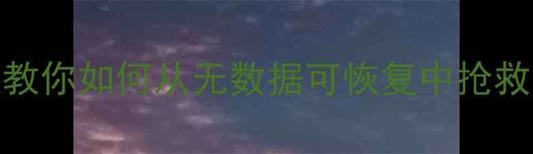 图片 数据恢复失败？专业团队教你如何从无数据可恢复中抢救关键文件（附操作指南）