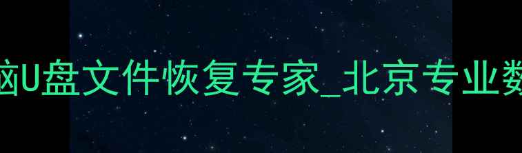 数据恢复服务手机电脑U盘文件恢复专家北京专业数据恢复机构Ourpaly