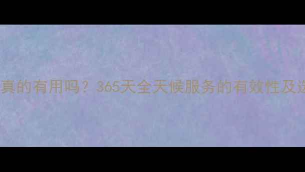 数据恢复真的有用吗365天全天候服务的有效性及选择指南