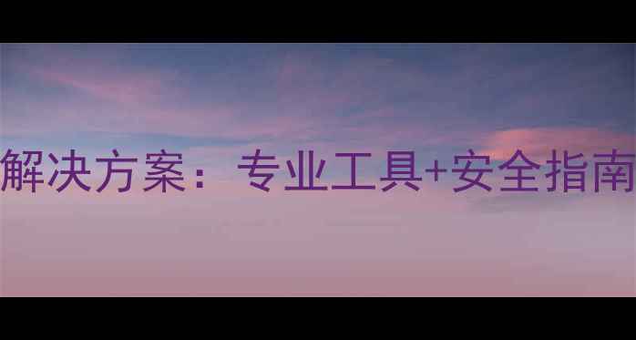 数据恢复精灵夏季高效解决方案专业工具安全指南助您快速找回珍贵数据