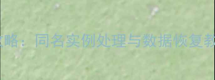 图片 数据泵实例恢复全攻略：同名实例处理与数据恢复教程（含详细步骤）1