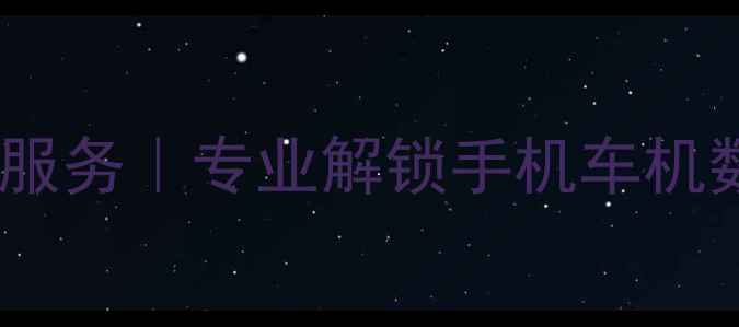 图片 新疆权威汽车数据恢复服务｜专业解锁手机车机数据｜24小时应急处理1