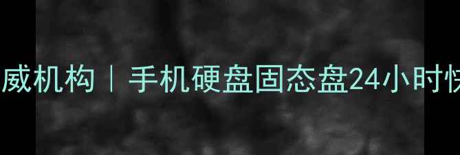 图片 昆山专业电脑数据恢复权威机构｜手机硬盘固态盘24小时快速修复｜数据拯救专家1