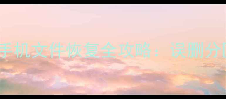 易我数据恢复向导11电脑手机文件恢复全攻略误删分区丢失病毒攻击一键修复