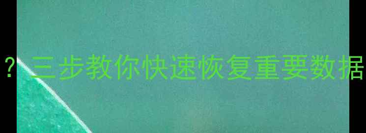 暴雪后电脑文件丢失三步教你快速恢复重要数据含专业工具推荐