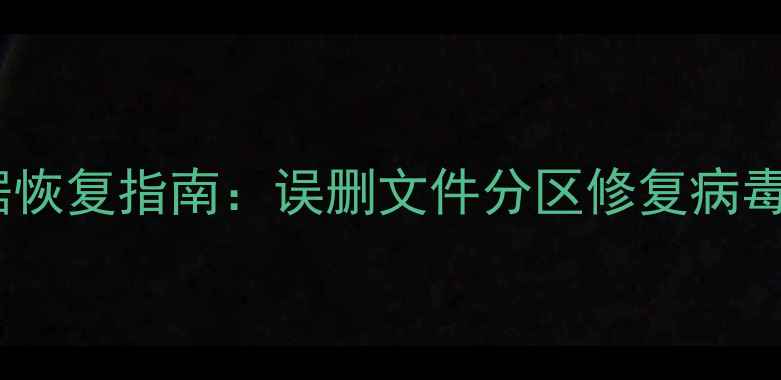 图片 最强USB数据恢复指南：误删文件分区修复病毒清除全攻略