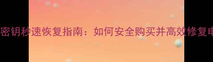 图片 最新数据恢复密钥秒速恢复指南：如何安全购买并高效修复电脑手机数据1