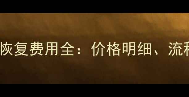 图片 机械硬盘数据恢复费用全：价格明细、流程与避坑指南1