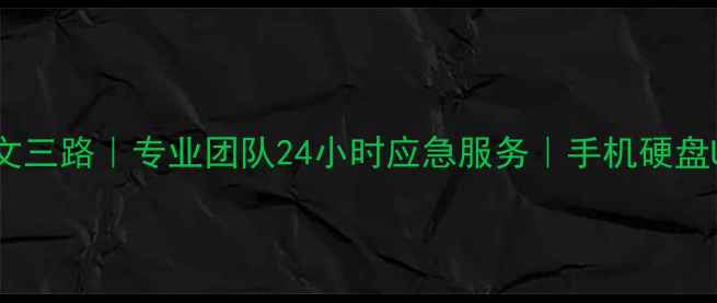 杭州电脑数据恢复文三路专业团队24小时应急服务手机硬盘U盘数据恢复全攻略