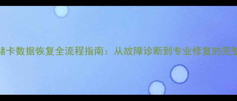 图片 松下MD存储卡数据恢复全流程指南：从故障诊断到专业修复的完整解决方案