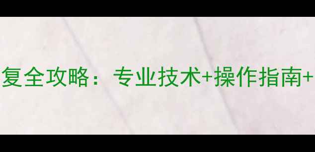 极光固态硬盘数据恢复全攻略专业技术操作指南注意事项最新版