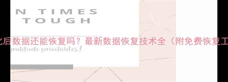 格式化后数据还能恢复吗最新数据恢复技术全附免费恢复工具