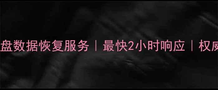 图片 桂平专业硬盘数据恢复服务｜最快2小时响应｜权威机构保障1