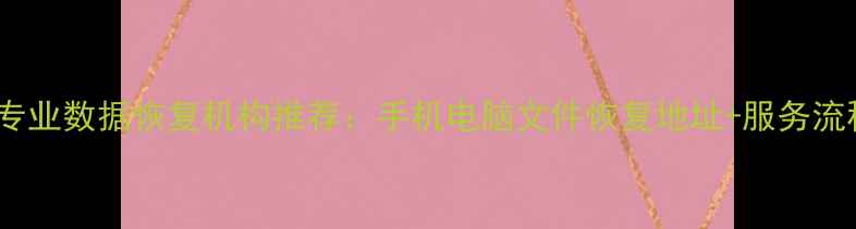 图片 桂林专业数据恢复机构推荐：手机电脑文件恢复地址+服务流程全1