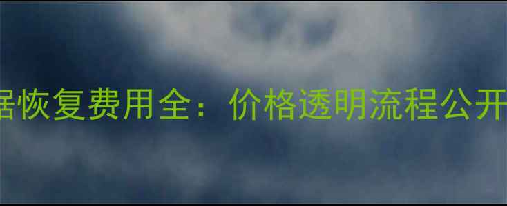 武汉专业U盘数据恢复费用全价格透明流程公开附免费评估