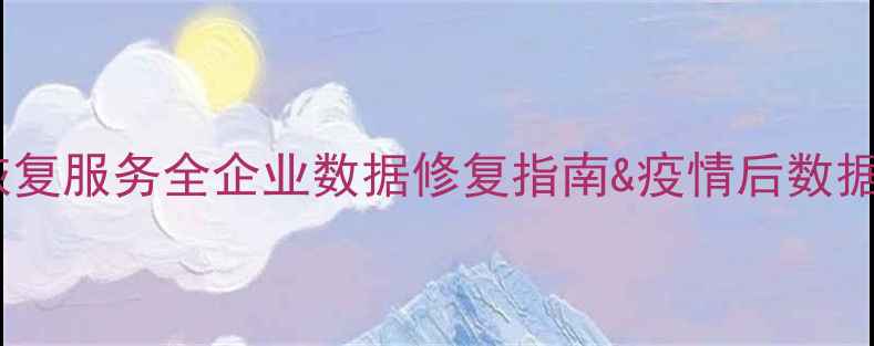 图片 武汉专业数据恢复服务全企业数据修复指南&疫情后数据安全防护秘籍2