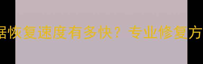 水星录像机数据恢复速度有多快专业修复方案与操作指南