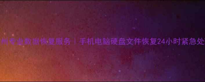 图片 汝州专业数据恢复服务｜手机电脑硬盘文件恢复24小时紧急处理