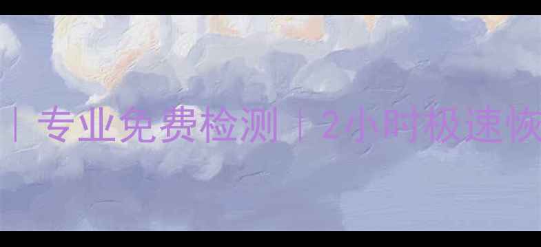 汝州电脑手机数据恢复专业免费检测2小时极速恢复24小时全天候服务