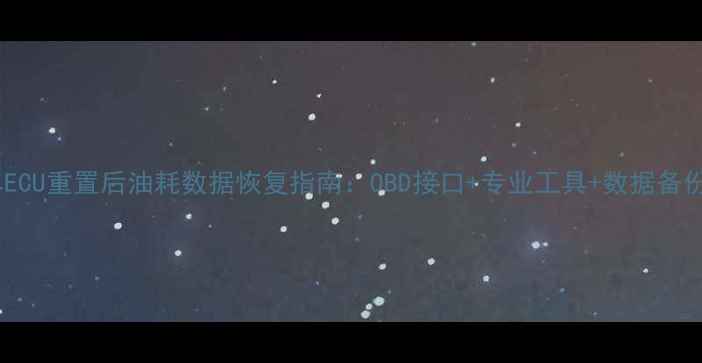 汽车ECU重置后油耗数据恢复指南OBD接口专业工具数据备份全