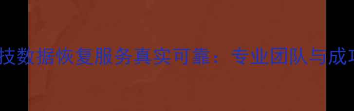 河洛科技数据恢复服务真实可靠专业团队与成功案例