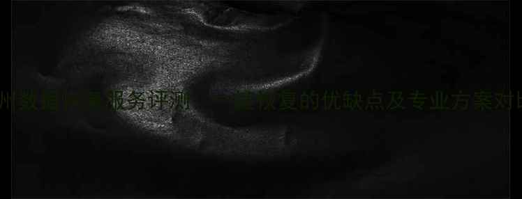 图片 泰州数据恢复服务评测：一键恢复的优缺点及专业方案对比1