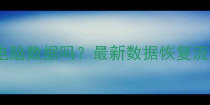 图片 派出所能恢复电脑数据吗？最新数据恢复流程与可行性全1