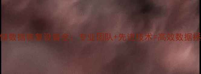 浙江存储数据恢复设备全专业团队先进技术高效数据拯救方案